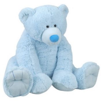 蓝色泰迪熊玩具加工